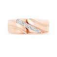 thumbnail image 3 of ANGARA Lab-Grown Channel-Set Slanted Diamond 7-Stone Wedding Ring for Him in 14K Rose Gold for Women (Size-2.3mm | 0.36 ct) | April Birthstone Jewelry for Her | Lab-Grown Diamond Engagement Rings, 3 of 4