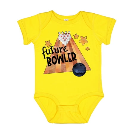 

Inktastic Future Bowler Bowling Ball and Pins Gift Baby Boy or Baby Girl Bodysuit