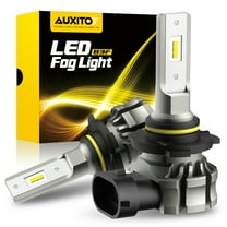 AUXITO 9145 Fog Light Bulb, 6000LM 6500K Cool White Light, 300% Brightness H10 9140 9045 9040 Led Fog Lights, CSP LED Chips, DRL Replacement for Cars, Pack of 2