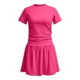 thumbnail image 5 of Glisme Girls Outfits Summer Short Sleeve Clothes Set O Neck Cartoon Prints Tops Pants Fashion Playsuit 14-15 Years Hot Pink, 5 of 5