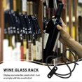 thumbnail image 3 of Pack Of 6 Wall Mounted Wine Racks - Red Wine Bottle Display Holder With Screws, Metal Hanging Wine R, 3 of 5