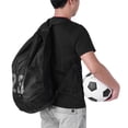 thumbnail image 6 of Mgaxyff Basketball Football Soccer Sports Training Exercising Mesh Backpack Shoulder Drawstring Bag, Drawstring Bag, Drawstring Ball Bag, 6 of 8