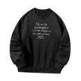 thumbnail image 3 of Sudadera de mujer con cuello redondo para uso diario XL, 3 of 9