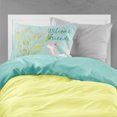 thumbnail image 2 of Carolines Treasures BB7613PILLOWCASE Welcome Friends Pink Poodle Fabric Standard Pillowcase, 2 of 2