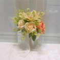 thumbnail image 2 of Aurgiarme Bridal Bouquets Artificial Rose Flower Wedding Bridal Bouquets for Wedding Ceremony Decorations Party Table Centerpieces, 2 of 9