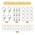 thumbnail image 4 of 80 piezas para joya accesorios de bricolaje de manualidade tobilleras Zulema Plata clara Cadenas extensoras, 4 of 8