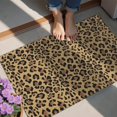 thumbnail image 4 of Brown and Black Leopard Print Door Rugs,Washable Non Slip Door Mats Indoor,Decorative Door Mats,Entry Mat Indoor for Entrance,Bedroom,Kitchen,Bathroom,20"x32", 4 of 6