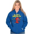 thumbnail image 4 of Ugly Christmas Pattern PACMAN Ghosts Zip Up Hoodie Men's Women's Brisco Brands S, 4 of 6