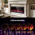 thumbnail image 3 of BREEZEHEAT 50 inch Electric Fireplace in-Wall Recessed and Wall Mounted Fireplace Heater,Linear Fireplace with Multicolor Flame,Timer,Low Noise,750/1500W,Remote Control, 3 of 10