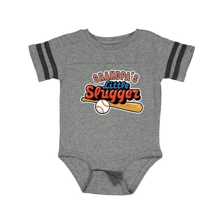 

Inktastic Grandpa s Little Slugger Gift Baby Boy or Baby Girl Bodysuit