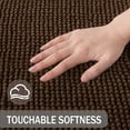 thumbnail image 3 of Exclusivo Mezcla Bathroom Rugs Mat 24x47, Extra Soft Absorbent Chenille Bath Rugs Mat, Quick Dry, Machine Washable Bath Mats for Bathroom Floor, Shower, Home Decor, Coffee, 3 of 10