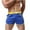 Blue, variant on Ausyst Mens Shorts Summer Clearance Fashion Men's Elastic Waistband Beam Beach Line Belt Casual Sports Shorts