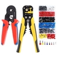 thumbnail image 1 of Crimpadora Terminal Cable El&eacute;ctrico 1200Pzs, Pinza Pelacable Alicates Alambre Engarzado, Herramienta Carraca Autoajustable Crimpadora de Ferrules Alicates Electricista de Presi&oacute;n, 1 of 6