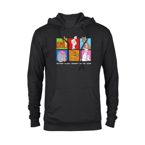 Disney Characters Colorful Mother's Day - Pullover Hoodie for Adults - Customized-Black