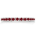 thumbnail image 3 of Garnet Eternity Band Stackable Ring 14K White Gold (0.50ct), 3 of 4