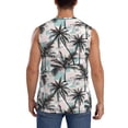 thumbnail image 4 of Balery Hawaii Palms Camisetas sin mangas para hombre, absorbe la humedad y protege contra el mal olor.-X-Large, 4 of 7