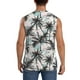 thumbnail image 4 of Balery Hawaii Palms Camisetas sin mangas para hombre, absorbe la humedad y protege contra el mal olor.-3X-Large, 4 of 7