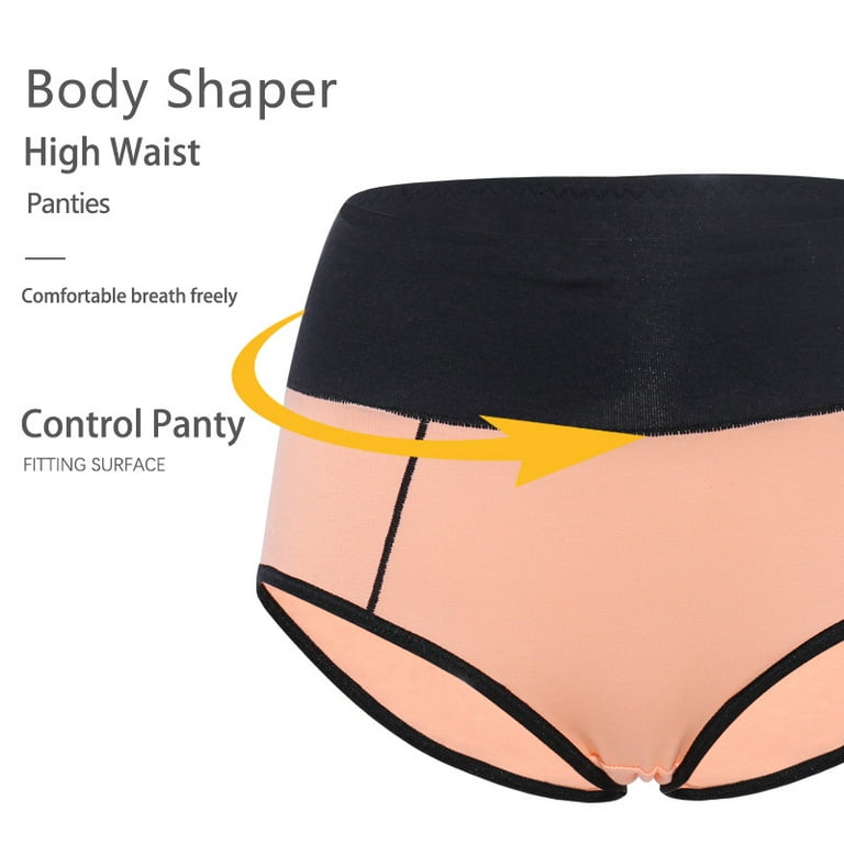 BESTSPR Womens Underwear Plus Size High Waist Cotton Sexy Drawstring Period  Underwear for Women 4-pack/8pack 