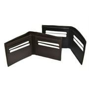 Gold Coast Men's Genuine Leather Bifold Wallet Set, Brown Leather, Black Leather