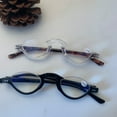 thumbnail image 5 of 4 Pairs of Blue Light Blocking Half Rimless Black Reading Glasses for Women Men Half Moon Fashion Spring Hinge plastic Readers +3.00, 5 of 7