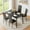 Black-4 Dining Table Set, variant on Asofer Christmas Gift 25" Dining Table and Chairs 2-Piece Set, 2-Person Dining Set with Wooden Tabletop, Ideal for Kitchen, Apartment, Small Spaces, Gray