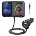 thumbnail image 1 of LED Digital Display Bluetooth 5.0 Transmitter Adapter 3.5MM AUX MP3 Player HIFI Audio Adapter for PC TV Car Home Speaker, 1 of 5