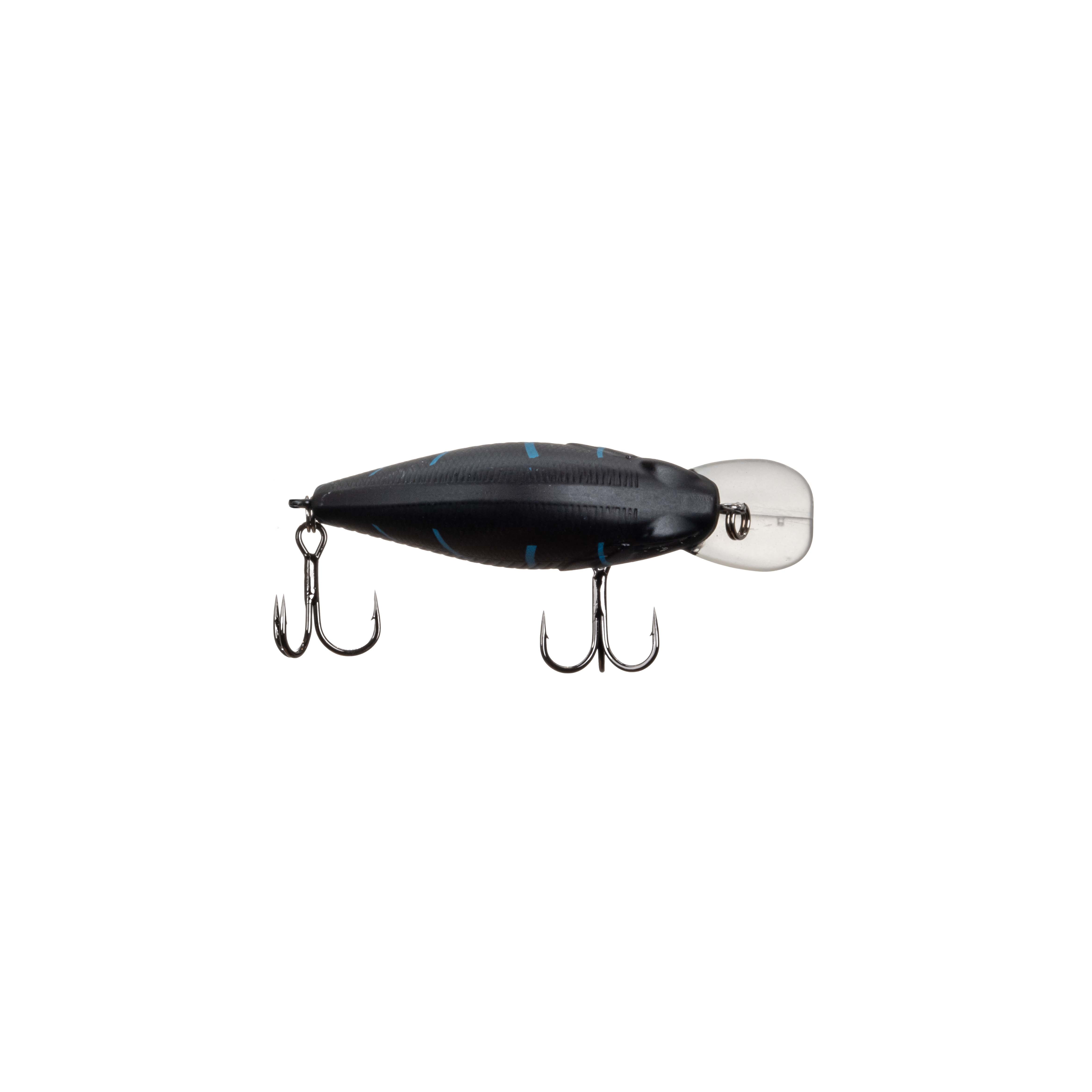 (3 pack) Ozark Trail 1/3 oz Bass Fishing Square Bill Crankbait, Nightwalker