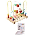 thumbnail image 2 of Juego Juego lógico Juego de clasificación de colores Tableros de actividades Juguetes de desarrollo Montessori Bead Maze Toy Juguete educativo para el hogar Interior Estilo A SM SunniMix juguetes de laberinto de cuentas, 2 of 7