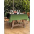 thumbnail image 3 of Outdoor Table Cloth with Umbrella Hole and Zipper,Dark Sea Green Black Ombre Waterproof Rectangle Tablecloth 60"x102",Modern Gradient Abstract Art Washable Table Cover for Outside Party Patio Picnic, 3 of 8