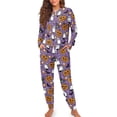 thumbnail image 3 of HELLHERO Halloween Pajama Set for Women Ghost Pumpkin Printed Sleepwear Comfy 2 Piece Pjs Set Long Sleeve Tops Jogger Pants Pajama Sets, S, 3 of 5