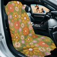 thumbnail image 2 of FOR U DESIGNS Hippie Flower Print Car Seat Protector Universal Front Seat Cover for SUV Sedan, Sweat Towel with Absorbent Microfiber, for Running, Swimming, and as a Picnic Mat, 2 of 7