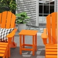 thumbnail image 2 of Polytrends  Laguna Hdpe All Weather Outdoor Patio Square Side Table Orange, 2 of 7
