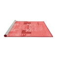 thumbnail image 2 of Ahgly Company Machine Washable Indoor Square Abstract Red Modern Area Rugs, 4' Square, 2 of 4
