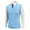 A006-Sky Blue, variant on SAATLERI Sweater Vest Men V Neck Knitted Sleeveless Pullover Sweaters Knitwear Solid Plain Loose Fit All Match Sweater Tops