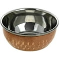 thumbnail image 2 of Set of 2 - Copper Stainless Steel Tableware - Dishes Serving Bowl for Indian Food - Dia 5 Inches, 2 of 5