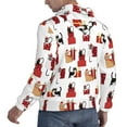 thumbnail image 6 of Goofa Cute Cat And Christmas Gift for Men's Hooded Sweatshirt - Lightweight Pullover Hoodie with Kangaroo Pocket, Perfect for Everyday Wear-Medium, 6 of 7