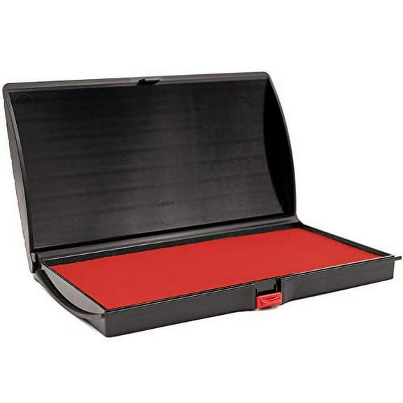 Large Premium RED Ink Stamp Pad - 3" by 6" - Quality Felt Pad