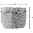 thumbnail image 4 of PIKADINGNIS Women's Full Rhinestones Bucket Bag Mini/Small Crossbody Shoulder Evening Shinny Bling Clutch Purse Bucket Handbag, 4 of 6