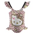 thumbnail image 5 of Hello Kitty Girls One Piece Swimsuits Hawaiian Summer Swimwear Beach Bathing Suit Outfits, 5 of 7