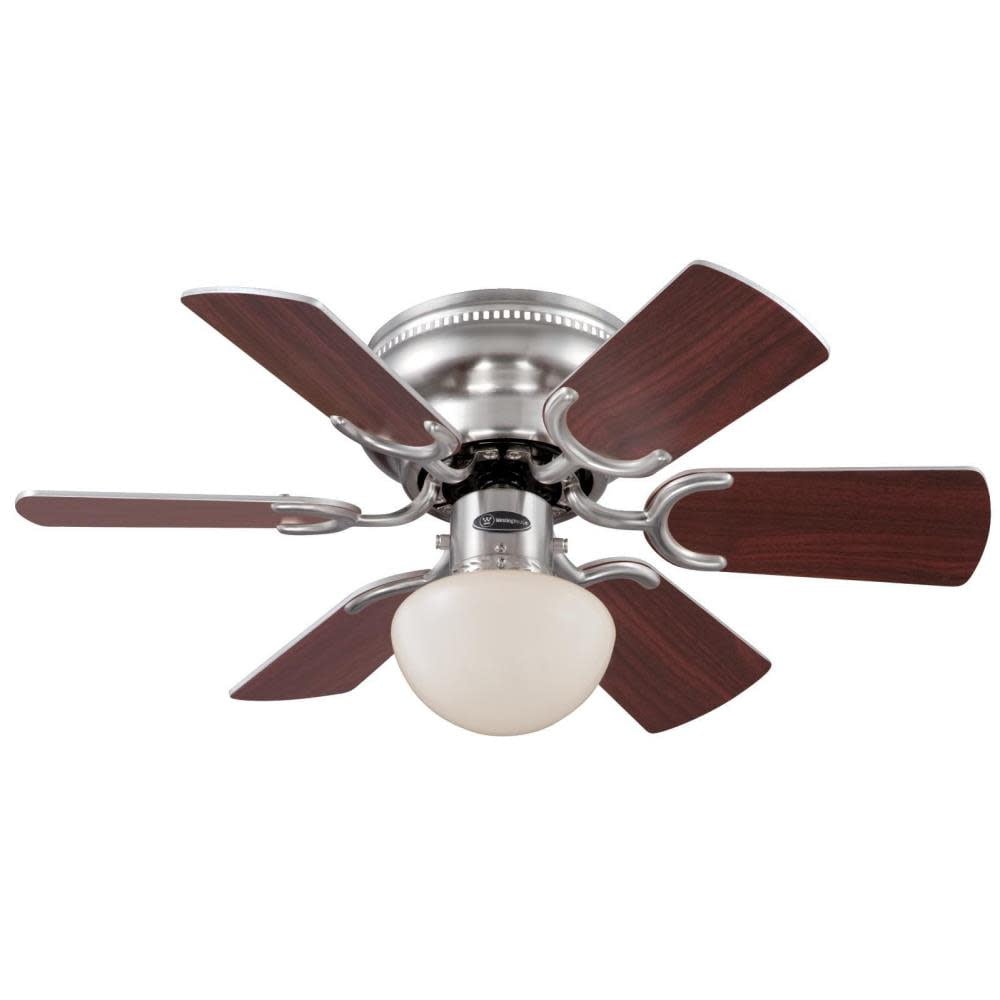 Westinghouse 7213300 Petite 1 Light 6 Blade Hugger Ceiling Fan With Westinghouse 7213300 Petite 1 Light 6 Blade Hugger Ceiling Fan With Reversible Motor Blades And Kit Included Com