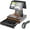 Black, variant on POS System for Small Businesses, Store Cash Register for Retailwith Touch Screen Dual Monitor, 58MM Thermal Printer, Scanner, Cash Drawer, All-in-One Smart Professional Cash Register