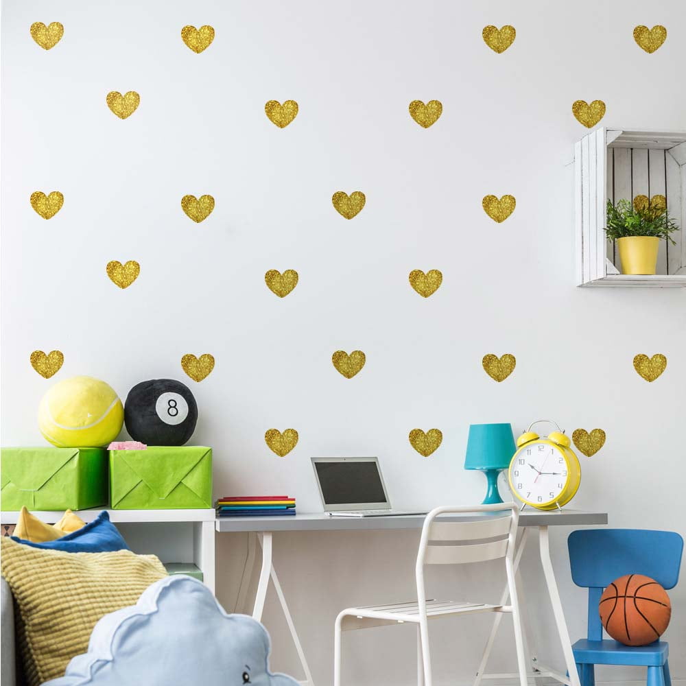 Cy_ 45Pcs Little Small Love Heart Removable DIY Wall Sticker Wedding Decal 