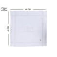 thumbnail image 4 of Caruso Italy Men's Initial Monogram F Embroidery 100% Pure Cotton Handkerchief White Base With Colored Border - Pack Of 6, 4 of 4