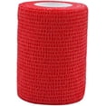 thumbnail image 3 of Woeilo Bandages Élastiques Auto-Adhésifs 7.5x450cm Rouge Doux Confortable Idéal pour Exercice Rouge Moyen, 3 of 5