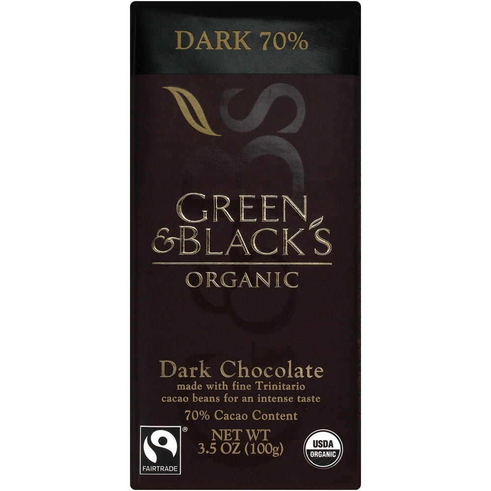 Organic Dark Chocolate 70 Cocoa Bar, 3.5 oz