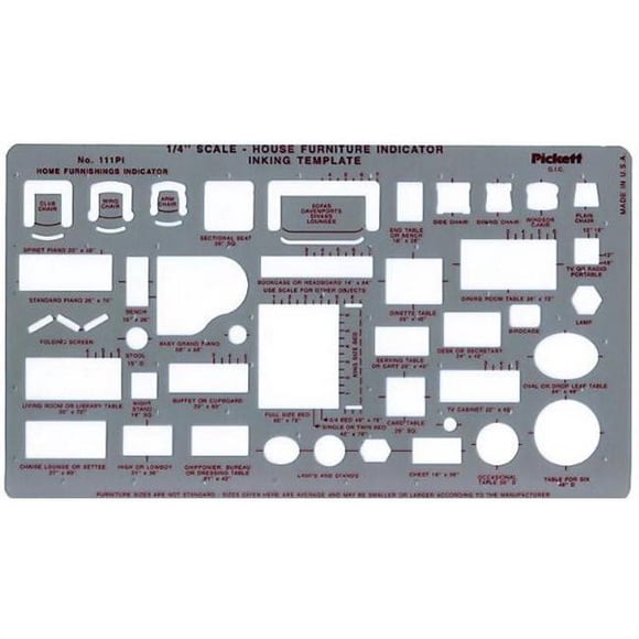 Alvin 111PI Template Furniture Indicator