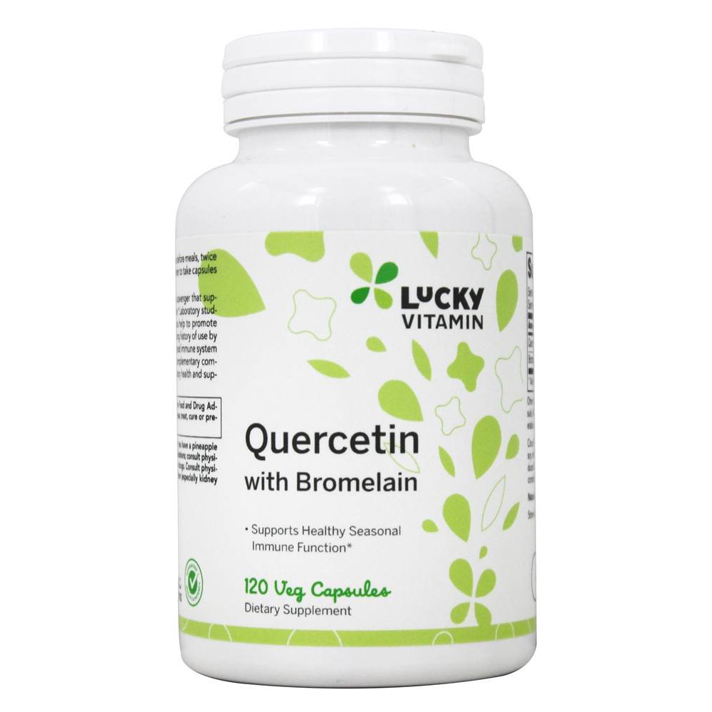 LuckyVitamin Quercetin with Bromelain 120 Veg Capsules Walmart