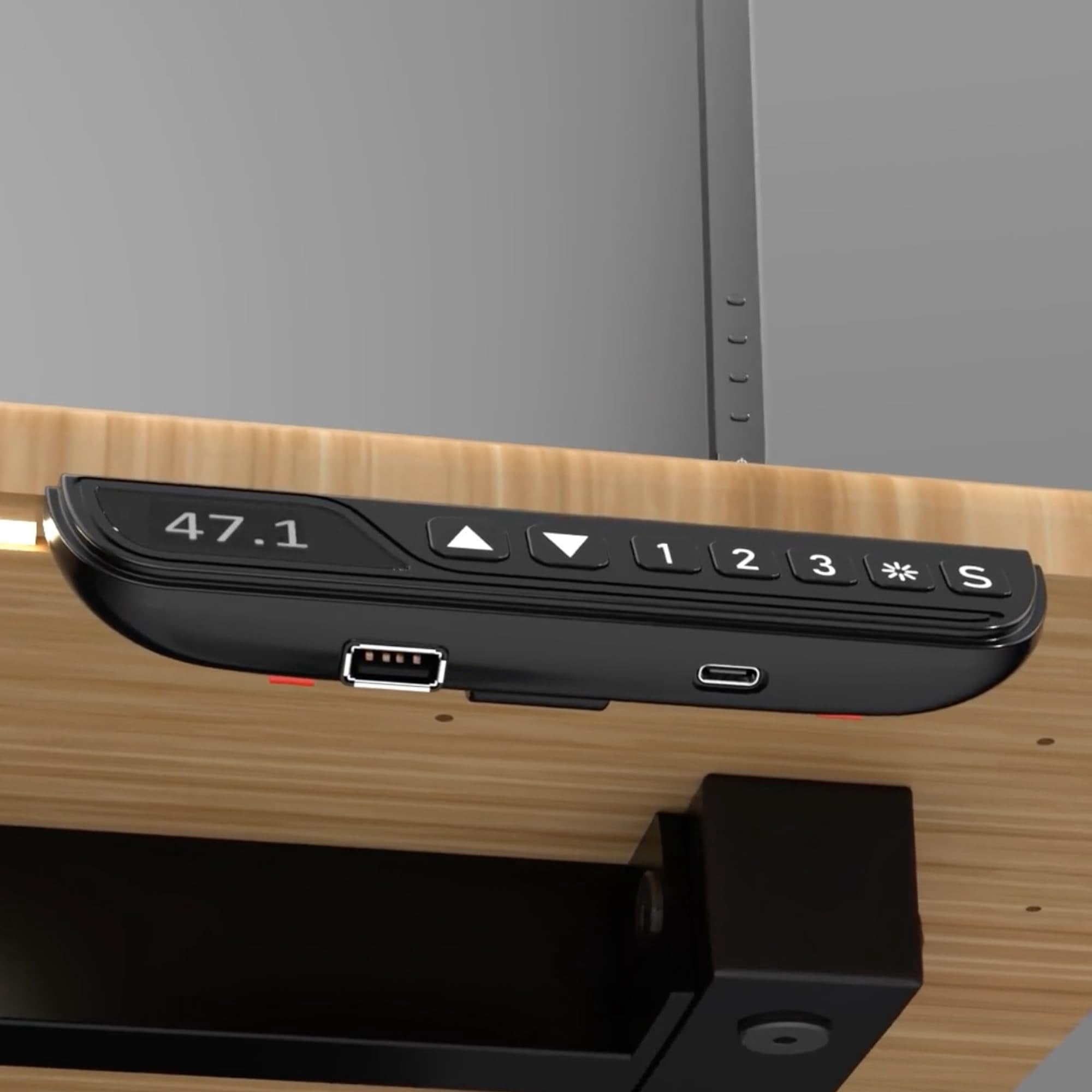 VERSADESK® Foundry Bench L-Shaped Electric Standing Desk, 1" Bamboo Surface, USB/USBC Ports, Mobile App Controllable | Natural Bamboo, ( 80" x 80" )