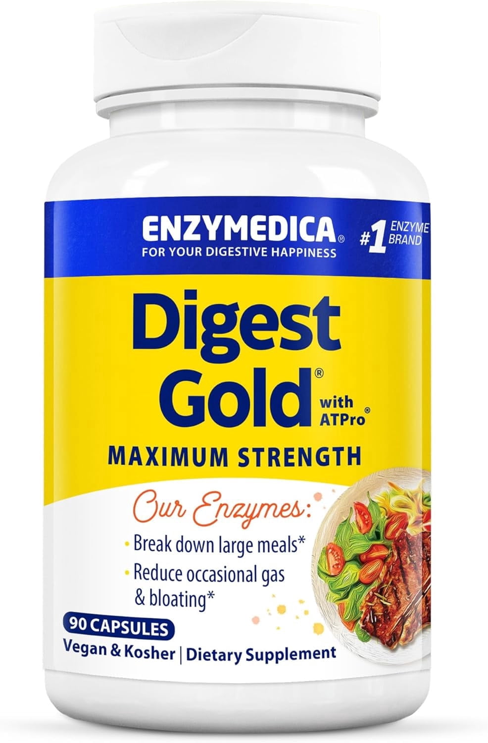 Enzymedica, Digestive Enzymes, Lypo Gold, 240 Count - Walmart.com