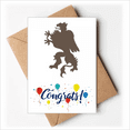 thumbnail image 1 of Europ Animals National Emblem cheetah Wedding Cards Congratulations Greeting Envelopes, 1 of 3